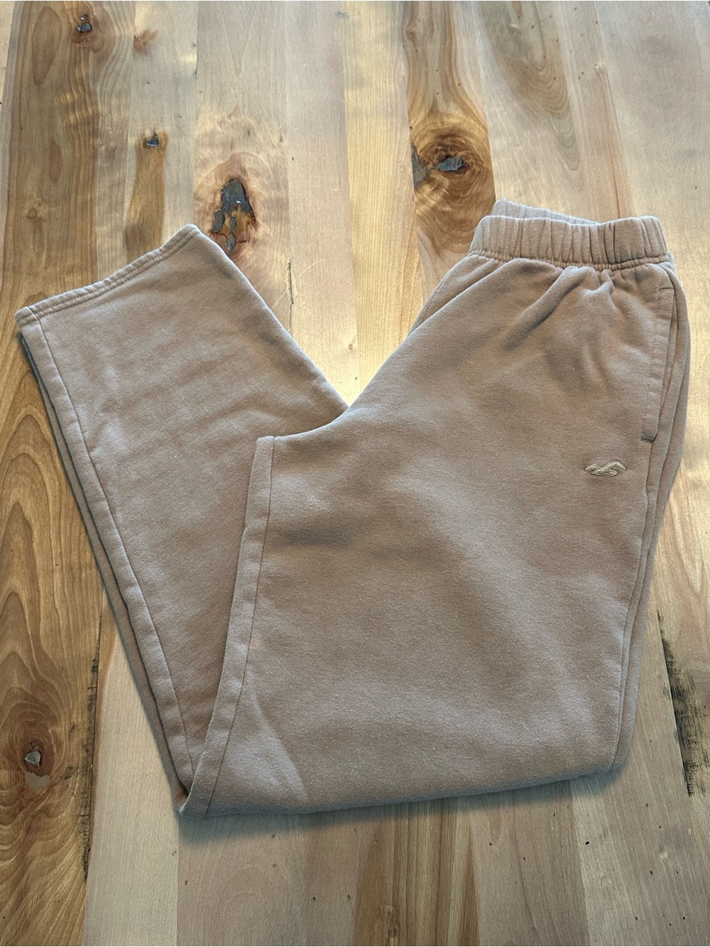 Hollister Men’s Tan Fleece Joggers